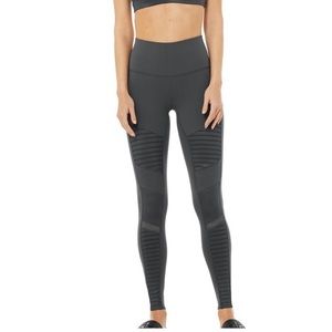 Alo moto yoga mesh panel leggings size XS